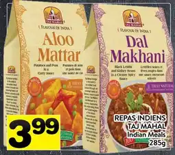 Supermarché PA REPAS INDIENS TAJ MAHAL | Indian Meals offer