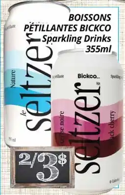 Supermarché PA BOISSONS PÉTILLANTES BICKCO/Sparkling Drinks offer
