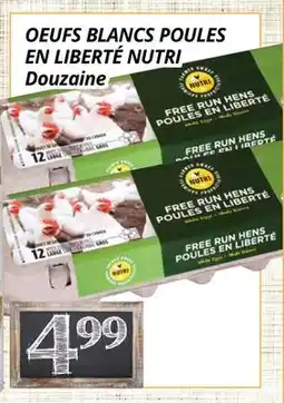 Supermarché PA OEufs Blancs Poules en Liberté Nutri offer