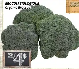 Supermarché PA BROCOLI BIOLOGIQUE/Organic Broccoli offer