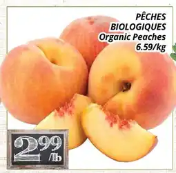 Supermarché PA PÊCHES BIOLOGIQUES/Organic Peaches offer
