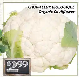 Supermarché PA CHOU-FLEUR BIOLOGIQUE/Organic Cauliflower offer