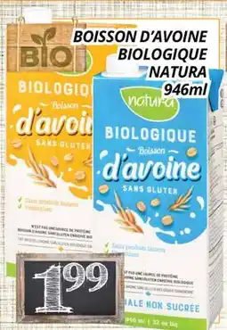 Supermarché PA BOISSON D'AVOINE BIOLOGIQUE NATURA offer