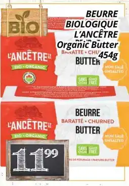 Supermarché PA BEURRE BIOLOGIQUE L'ANCÊTRE/Organic Butter offer