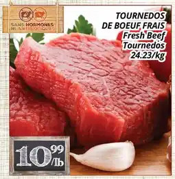 Supermarché PA TOURNEDOS DE BOEUF FRAIS/Fresh Beef Tournedos offer