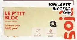 Supermarché PA TOFU LE P'TIT BLOC SOJA offer