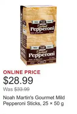 Costco Noah Martin's Gourmet Mild Pepperoni Sticks, 25 × offer