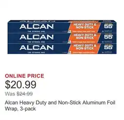 Costco Alcan Heavy Duty and Non-Stick Aluminum Foil Wrap, 3-pack offer