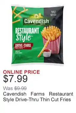 Costco Cavendish Farms Restaurant Style Drive-Thru Thin Cut Fries offer