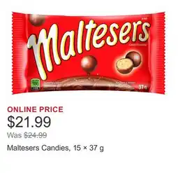 Costco Maltesers Candies, 15 × offer