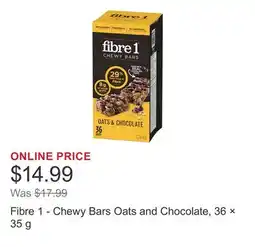 Costco Fibre 1 - Chewy Bars Oats and Chocolate, 36 × offer
