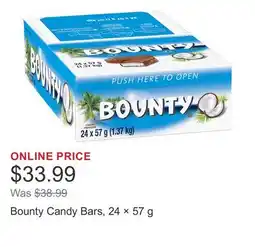 Costco Bounty Candy Bars, 24 × offer
