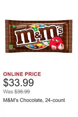Costco M&M's Chocolate, 24-count offer