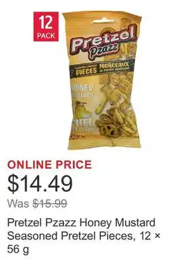 Costco Pretzel Pzazz Honey Mustard Seasoned Pretzel Pieces, 12 × offer