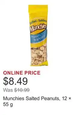 Costco Munchies Salted Peanuts, 12 × offer