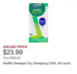 Costco Swiffer Sweeper Dry Sweeping Cloth, 84 count offer