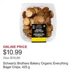 Costco Schwartz Brothers Bakery Organic Everything Bagel Chips offer