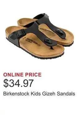 Costco Birkenstock Kids Gizeh Sandals offer