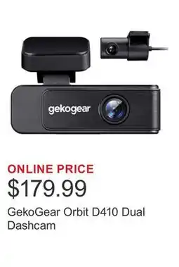 Costco GekoGear Orbit D410 Dual Dashcam offer
