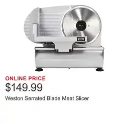 Costco Weston Serrated Blade Meat Slicer offer