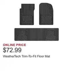 Costco WeatherTech Trim-To-Fit Floor Mat offer