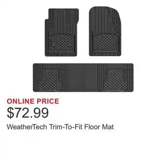 Costco WeatherTech Trim-To-Fit Floor Mat offer