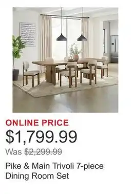 Costco Pike & Main Trivoli 7-piece Dining Room Set offer