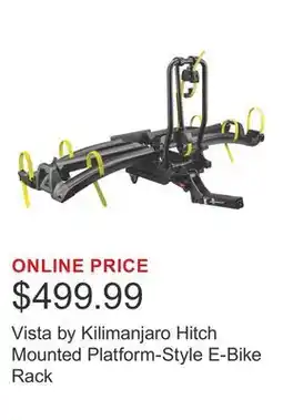 Costco Vista by Kilimanjaro Hitch Mounted Platform-Style E-Bike Rack offer