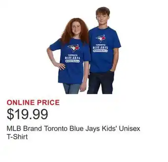 Costco MLB Brand Toronto Blue Jays Kids' Unisex T-Shirt offer