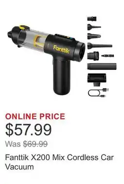 Costco Fanttik X200 Mix Cordless Car Vacuum offer