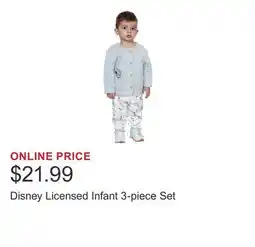 Costco Disney Licensed Infant 3-piece Set offer