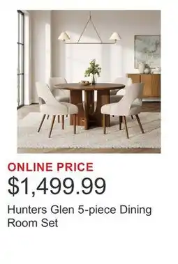 Costco Hunters Glen 5-piece Dining Room Set offer