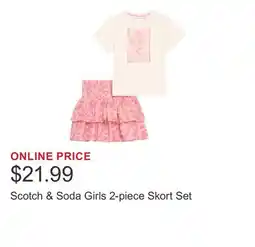 Costco Scotch & Soda Girls 2-piece Skort Set offer