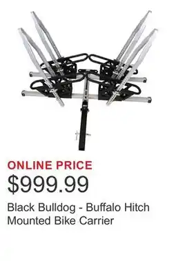 Costco Black Bulldog - Buffalo Hitch Mounted Bike Carrier offer