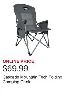 Costco Cascade Mountain Tech Folding Camping Chair offer