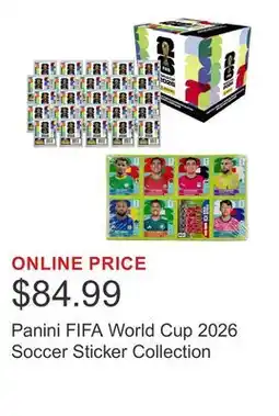 Costco Panini FIFA World Cup 2026 Soccer Sticker Collection offer