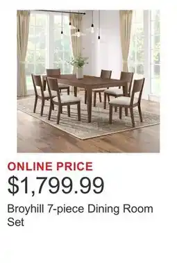 Costco Broyhill 7-piece Dining Room Set offer