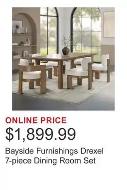 Costco Bayside Furnishings Drexel 7-piece Dining Room Set offer