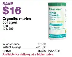 Costco Organika marine collagen offer