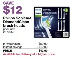 Costco Philips Sonicare DiamondClean brush heads offer