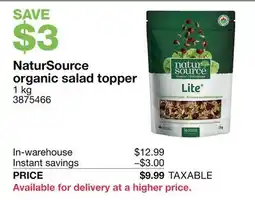 Costco NaturSource organic salad topper offer