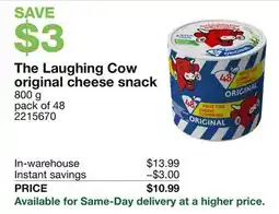 Costco The Laughing Cow original cheese snack offer