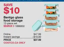 Costco Bentgo glass food storage offer