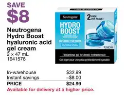 Costco Neutrogena Hydro Boost hyaluronic acid gel cream offer