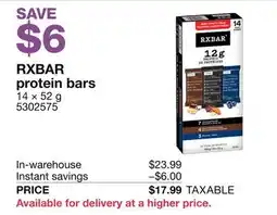 Costco RXBAR protein bars offer