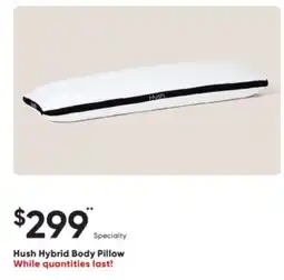 Sleep Country Hush Hybrid Body Pillow offer