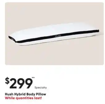 Sleep Country Hush Hybrid Body Pillow offer