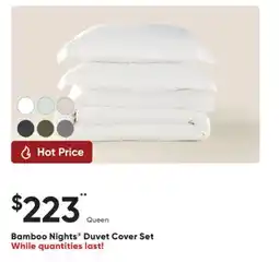 Sleep Country Bamboo Nights Duvet Cover Set offer