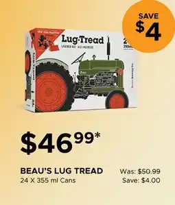 The Beer Store BEAU'S LUG TREAD offer