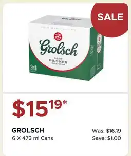 The Beer Store GROLSCH offer